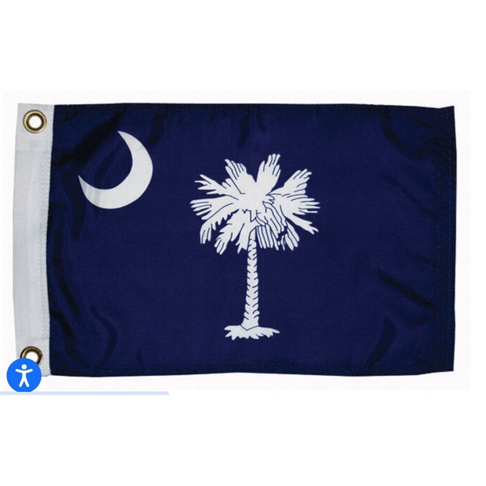 NEW Taylor Made Blue & White 12" x 18" South Carolina Flag with Grommets